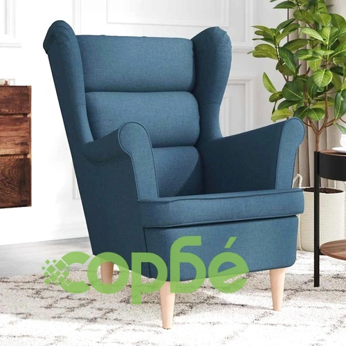 Фотьойл Blue Fabric - Елегантен Текстилен Стол за Отдих 74x84x100 см ➤ топ цена ➤ sorbe.bg