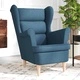 Фотьойл Blue Fabric - Елегантен Текстилен Стол за Отдих 74x84x100 см