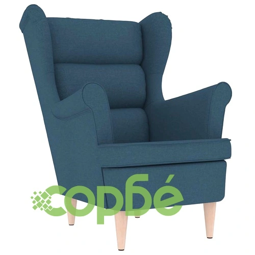 Фотьойл Blue Fabric - Елегантен Текстилен Стол за Отдих 74x84x100 см ➤ топ цена ➤ sorbe.bg