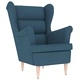 Фотьойл Blue Fabric - Елегантен Текстилен Стол за Отдих 74x84x100 см