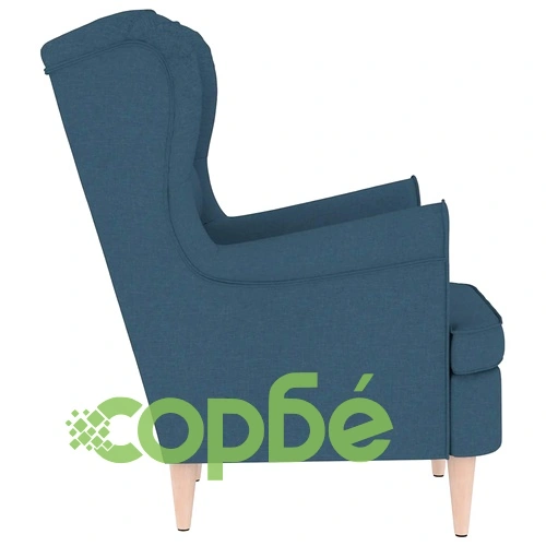 Фотьойл Blue Fabric - Елегантен Текстилен Стол за Отдих 74x84x100 см ➤ топ цена ➤ sorbe.bg