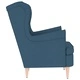 Фотьойл Blue Fabric - Елегантен Текстилен Стол за Отдих 74x84x100 см