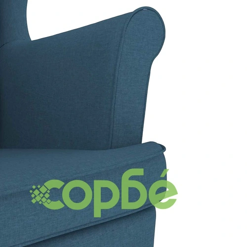 Фотьойл Blue Fabric - Елегантен Текстилен Стол за Отдих 74x84x100 см ➤ топ цена ➤ sorbe.bg