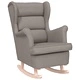 Люлеещ се стол Taupe, текстил, 74x90x102 см