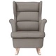 Люлеещ се стол Taupe, текстил, 74x90x102 см