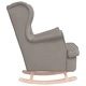 Люлеещ се стол Taupe, текстил, 74x90x102 см