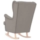 Люлеещ се стол Taupe, текстил, 74x90x102 см