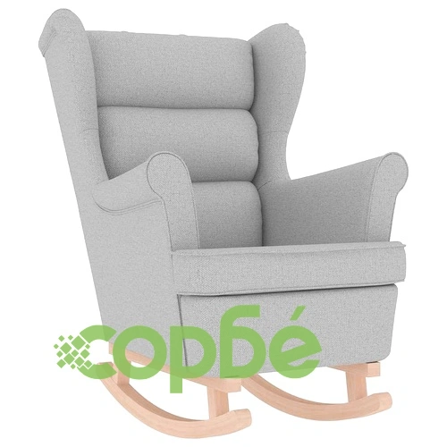 Луксозен Люлеещ се Стол Cloud Grey 74x90x102 см от Полиестерна Тъкан ➤ топ цена ➤ sorbe.bg