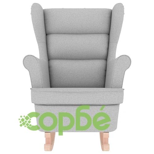 Луксозен Люлеещ се Стол Cloud Grey 74x90x102 см от Полиестерна Тъкан ➤ топ цена ➤ sorbe.bg