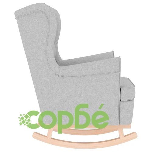 Луксозен Люлеещ се Стол Cloud Grey 74x90x102 см от Полиестерна Тъкан ➤ топ цена ➤ sorbe.bg