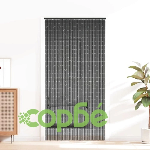 Завеса за врата против насекоми от бамбук, тъмносива, 100x220 см ➤ топ цена ➤ sorbe.bg