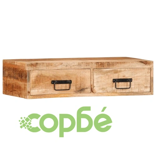 Стенен шкаф за телевизор от масивно манго дърво 80x30x19 см ➤ топ цена ➤ sorbe.bg