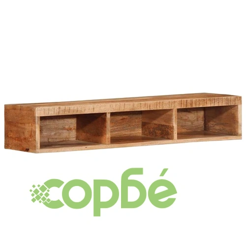 Стенен шкаф за телевизор от масивно манго дърво 100x30x19 см ➤ топ цена ➤ sorbe.bg