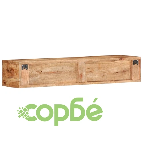 Стенен шкаф за телевизор от масивно манго дърво 100x30x19 см ➤ топ цена ➤ sorbe.bg