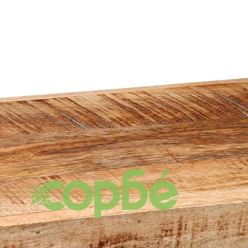 Стенен рафт от масивно манго дърво 90x33x45 cm - Рустик дизайн ➤ топ цена ➤ sorbe.bg