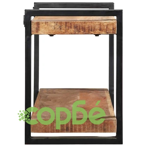 Стенен рафт от масивно манго дърво 110x33x45 cm - Ръчна изработка ➤ топ цена ➤ sorbe.bg