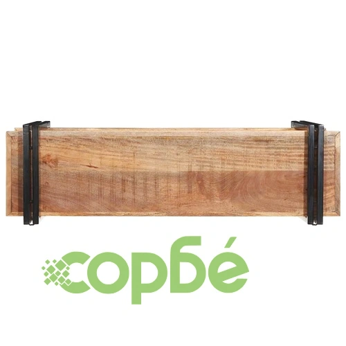 Стенен рафт от масивно манго дърво 110x33x45 cm - Ръчна изработка ➤ топ цена ➤ sorbe.bg