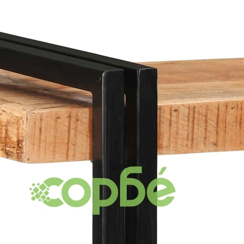 Стенен рафт от масивно манго дърво 110x33x45 cm - Ръчна изработка ➤ топ цена ➤ sorbe.bg