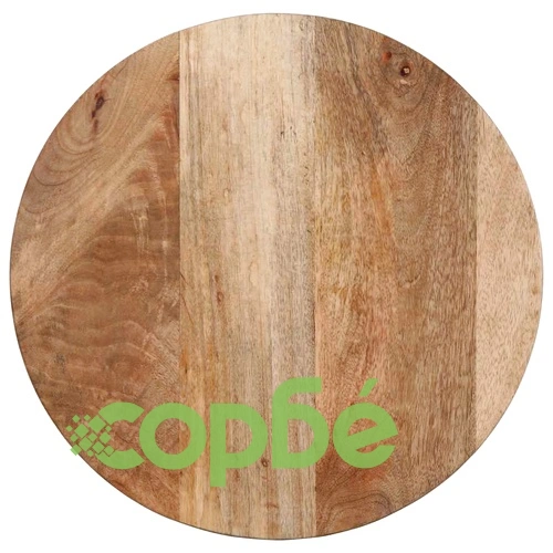 Кръгла странична маса от масивно манго дърво 40x40 cm ➤ топ цена ➤ sorbe.bg