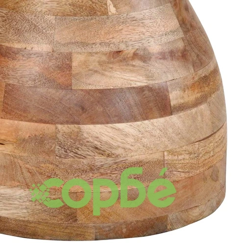 Кръгла странична маса от масивно манго дърво 40x40 cm ➤ топ цена ➤ sorbe.bg