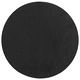 Кръгла странична маса от масивно манго дърво, черна, 30x60 cm