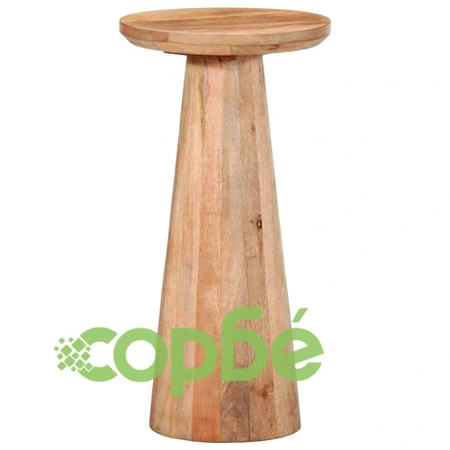 Кръгла странична маса 30x60 cm от масивно манго дърво ➤ топ цена ➤ sorbe.bg