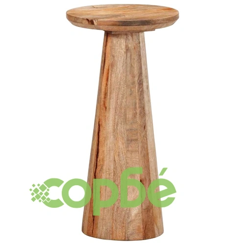 Кръгла странична маса 30x60 cm от масивно манго дърво ➤ топ цена ➤ sorbe.bg