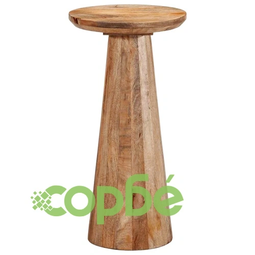 Кръгла странична маса 30x60 cm от масивно манго дърво ➤ топ цена ➤ sorbe.bg