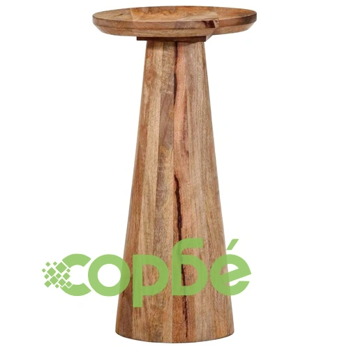 Кръгла странична маса 30x60 cm от масивно манго дърво ➤ топ цена ➤ sorbe.bg