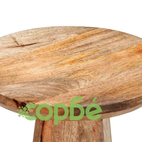 Кръгла странична маса 30x60 cm от масивно манго дърво ➤ топ цена ➤ sorbe.bg