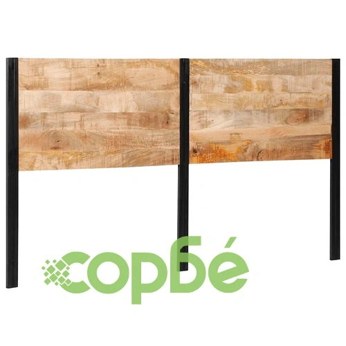 Табла за легло 180 см от масивно манго дърво и желязо ➤ топ цена ➤ sorbe.bg