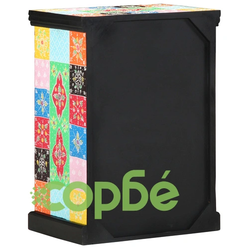 Конзолна маса от масивно мангово дърво - Многоцветна 50x30x75 см ➤ топ цена ➤ sorbe.bg