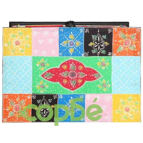 Конзолна маса от масивно мангово дърво - Многоцветна 50x30x75 см ➤ топ цена ➤ sorbe.bg