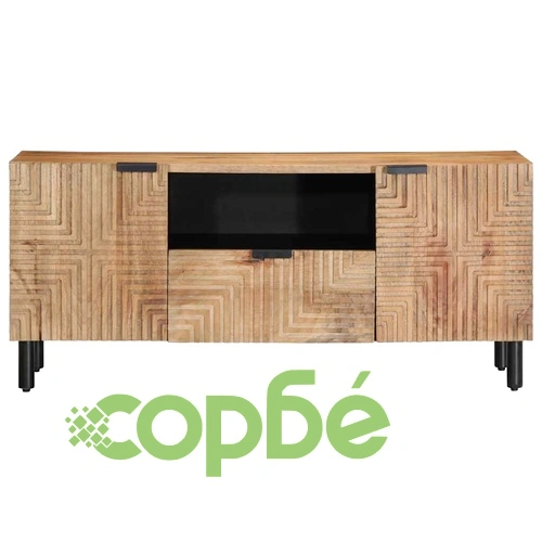 ТВ шкаф от масивно манго дърво 105x33x46 cm в кафяв цвят ➤ топ цена ➤ sorbe.bg