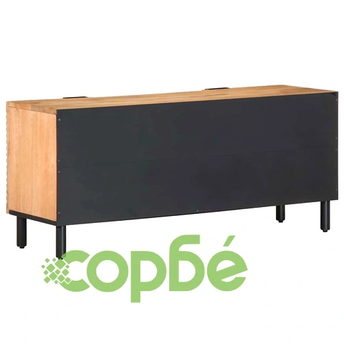 ТВ шкаф от масивно манго дърво 105x33x46 cm в кафяв цвят ➤ топ цена ➤ sorbe.bg