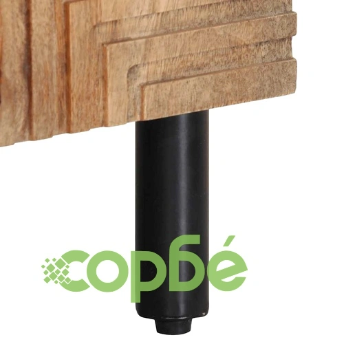 Шкаф за мивка за баня от масивно манго дърво, кафяв, 62x33x58 cm ➤ топ цена ➤ sorbe.bg