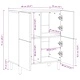 Шкаф от Масивно Манго Дърво, Кафяв, 60x33x75 см, с Декоративна CNC Фронтална Част Шкаф от Масивно Манго Дърво, Кафяв, 60x33x75 см, с Декоративна CNC Фронтална Част