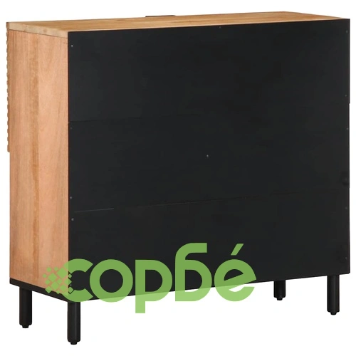 Шкаф Кафяв 80x33x75 см от Масивно Дърво Манго ➤ топ цена ➤ sorbe.bg