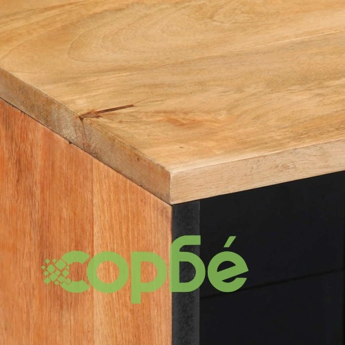 Шкаф Кафяв 80x33x75 см от Масивно Дърво Манго ➤ топ цена ➤ sorbe.bg