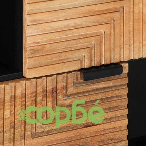 Шкаф Кафяв 80x33x75 см от Масивно Дърво Манго ➤ топ цена ➤ sorbe.bg