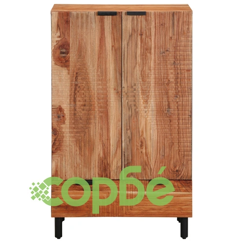 Висок шкаф от масивна акация 60x33x100 см с 2 врати на топ цена от sorbe.bg Висок шкаф от масивна акация 60x33x100 см с 2 врати ➤ топ цена ➤ sorbe.bg