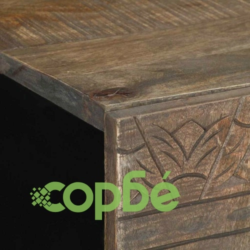 Шкаф за баня с мивка 62x33x58 см от масивно мангово дърво ➤ топ цена ➤ sorbe.bg