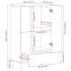 Висок шкаф 60x33x110 cm от масивно манго дърво с чекмедже и рафтове