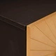 Нощни шкафчета от масивно мангово дърво 2 броя черно и златно 40x33.5x46 см