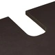 Шкаф за мивка с рафтове и врати от масив мангово дърво, Черен и златен, 62 x 33 x 58 см