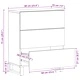 Шкаф от масивно мангово дърво 60x33.5x75 см с 3 чекмеджета - бял