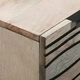 Шкаф от масивно мангово дърво 60x33.5x75 см с 3 чекмеджета - бял