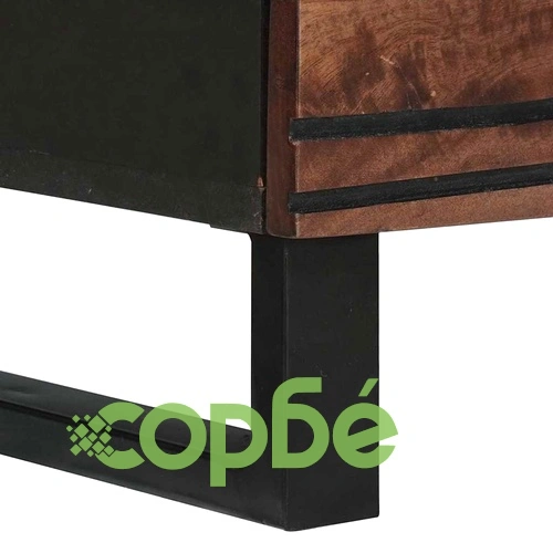 Служебен шкаф от масивно манго дърво 60x33.5x75 см с 3 чекмеджета ➤ топ цена ➤ sorbe.bg