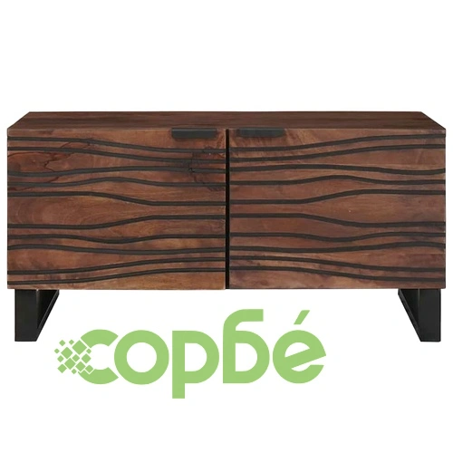 Масичка за кафе от орех 100 x 50 x 40 см с място за съхранение ➤ топ цена ➤ sorbe.bg