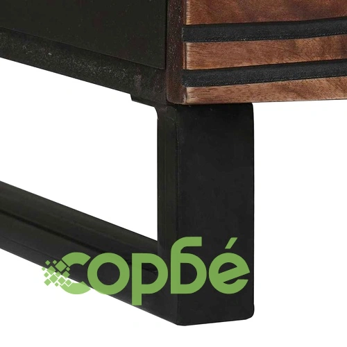 Масичка за кафе от орех 100 x 50 x 40 см с място за съхранение ➤ топ цена ➤ sorbe.bg
